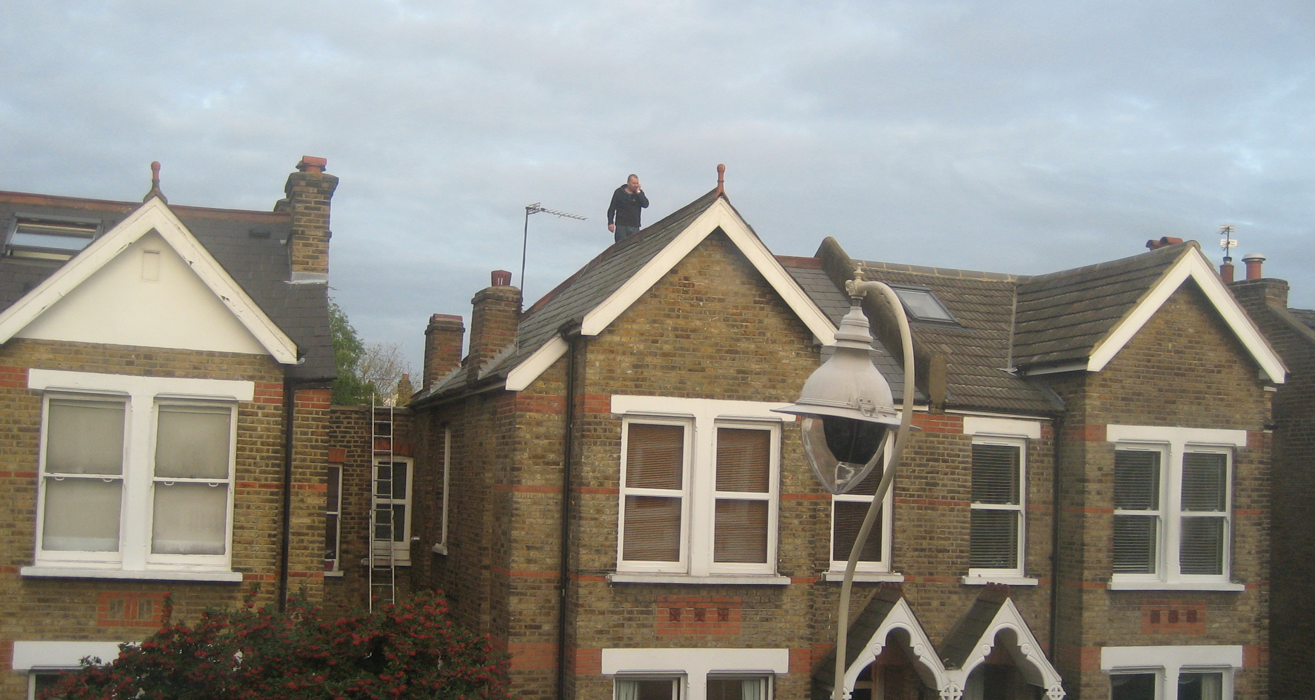 Man on the roof opposite LPR