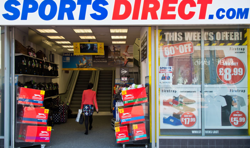 Sports Direct climbs as Debenhams saga continues