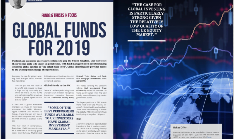 Global funds for 2019